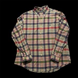 POLO RALPH LAUREN MULTICOLOR PLAID SHIRT‎ XXL